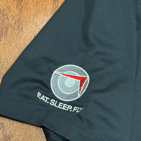 Sport-tek Black pilot school Polo Shirt - Picture 4 of 6